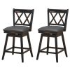Farmhouse Swivel Cushion Seat Barstools