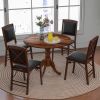 Round Solid Wood Farmhouse Kitchen Dining Table