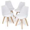 Set of 4 Modern Mid-Century Style