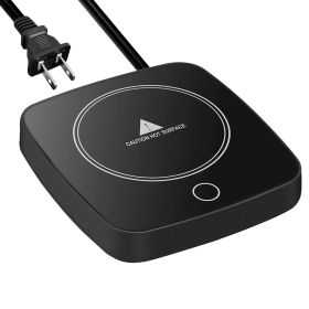 Desktop Electric Cup Warmer 8Hours Auto Shut Off 3 Temperature Levels Smart Coffee Warmer For Tea Milk Hot Chocolate Beverage (Option: Black)