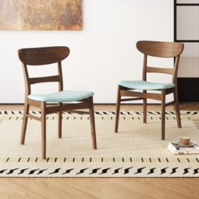 DINING CHAIR Set Of 2 (Option: Mint)