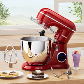 3-IN-1 Electric Stand Mixer, (Style: 660W 10-Speed With Pulse Button, Attachments Include 6.5QT Bowl, Dough Hook, Beater, Whisk For Most Home Cooks, Empire Re)