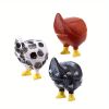 1pc/3pcs Chicken Butt Magnet Refrigerator Handmade Chicken Butt Gift Funny Hand Painted Chicken Butt Gift Vintage Magnetic Decorative