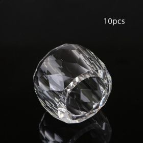 New Crystal Diamond Shaped Napkin Household Decoration (quantity: 10PCS, Color: Polyhedral crystal)