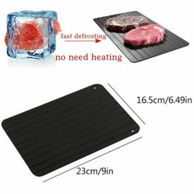 Defrosting Tray for Frozen Meat (size: Rapid and Safer Way of Thawing Food Large Size Defroster Plate Thaw by Miracle Natural Heating A Pack)