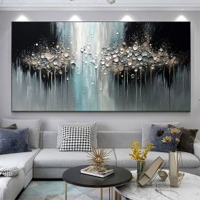 Handmade Oil Painting Abstract Texture Oil Painting On Canvas Large Wall Art Original White Painting Minimalist Art Custom Painting Modern Living Room (size: 60x120cm, Style: 1)