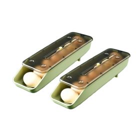 2Pcs/Set Automatic Eggs Storage Box Refrigerator Egg Dispenser (Color: As pic show, type: Style A)