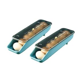 2Pcs/Set Automatic Eggs Storage Box Refrigerator Egg Dispenser (Color: As pic show, type: Style B)