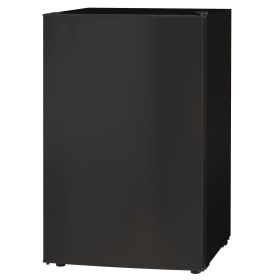 HOMCOM 3.2 Cu.Ft Mini Fridge with Freezer (Option: for Dorm, Single Door Refrigerator with Freezer, Adjustable Thermostat, Black)
