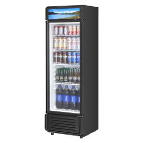 Commercial Merchandiser Refrigerator (size: 9.7 CU.FT Glass Door Beverage Refrigerator)