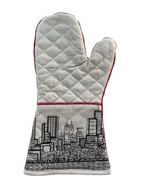 Oven Mitten (Style: Embroidered Atlanta Skyline)