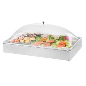 Countertop Food Serving Display Container, 1 x 1 Pan Stainless Steel Food Serving Tray (default: default)
