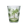 Palm Tree Design Acrylic Glasses Drinking Set