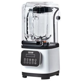 VEVOR Professional Blender with Shield, Commercial Countertop Blenders, (Style: 68 oz Jar Blender Combo, Stainless Steel 9 Speed & 5 Functions Blender)