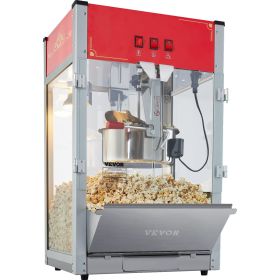 VEVOR Popcorn Popper Machine 12 Oz Countertop Popcorn Maker (Style: 1440W 80 Cups Red)