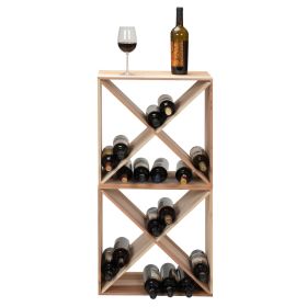 24 Bottle Modular Wine Rack (Style: 2 pcs)