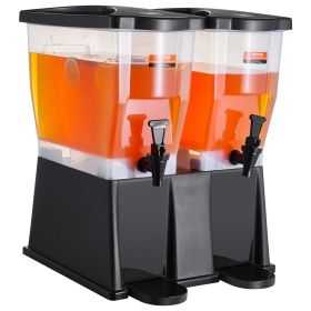 VEVOR Beverage Dispenser (Style: 3 Gallon x 2 Drink Dispensers for Parties, Plastic Juice Dispenser with Stand Spigot Lid)