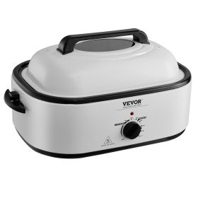 VEVOR Electric Roaster Oven, (Style: 22 QT Turkey Roaster Oven with Self-Basting Lid, 1450W Roaster Oven with Defrost & Warm Function, Adjustable Temp)