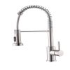Kitchen Faucet with Pull Down Sprayer Industrial 1 Handle 1 Hole Or 3 Hole Faucet for Farmhouse Camper Laundry Utility Rv Wet Bar Sinks