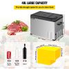 VEVOR 12 Volt Refrigerator, Portable Refrigerator (-4°F~68°F) With APP Control Car Compressor Fridge Cooler 12V/24V DC and 110-220V AC For Camping