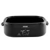 VEVOR Electric Roaster Oven, 24 QT Turkey Roaster Oven with Self-Basting Lid, 1450W Roaster Oven with Defrost & Warm Function, Adjustable Temp