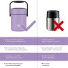 Healter 1.6 Litres Vacuum Insulated Food Flasks for Hot Food;  1600ml Stainless Steel Thermal Soup Container/ Food Jar with 2 inner boxes for Adult;