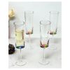 Oval Halo Plastic Champagne Flutes