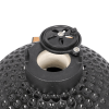 53747749  13in round ceramic charcoal grill, ceramic carbon oven, 2 in 1 iron carbon oven, three layers of elliptical cylinder oven