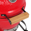 53747749  13in round ceramic charcoal grill, ceramic carbon oven, 2 in 1 iron carbon oven, three layers of elliptical cylinder oven