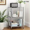 450 lbs Wire Storage Shelving 3-Tier Utility Shelving Unit Steel Organizer Wire Rack for Home,Kitchen,Office,Chrome(11.8" D x 17.7" W x 26.3" H)
