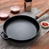 Cast Iron Frying Pan with Wooden Handle(AMZ Shipping)