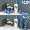 5 Gallon Water Jug Holder, Heavy Duty Steel, Storage Rack for Kitchen, Home, Office, Pantry