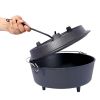 Outdoor Camping Deep Pot for Camping Cooking BBQ Baking