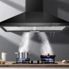 Range Hood 30 inch Wall Mount Range Hood 450 CFM in Stainless Steel With Ducted/Ductless Convertible Stove Vent Hood with Aluminum Filters
