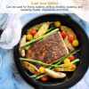 pot3Pcs Pre-Seasoned Cast Iron Skillet Set 6/8/10in Non-Stick Oven Safe Cookware Heat-Resistant Frying Pan