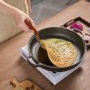 Uncoated Frying Pan with Dual Handles and Wooden Lid(AMZ Shipping)
