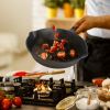 pot3Pcs Pre-Seasoned Cast Iron Skillet Set 6/8/10in Non-Stick Oven Safe Cookware Heat-Resistant Frying Pan