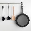 pot3Pcs Pre-Seasoned Cast Iron Skillet Set 6/8/10in Non-Stick Oven Safe Cookware Heat-Resistant Frying Pan
