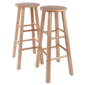 Element Bar Stools; 2-Pc Set; (Option: Natural)