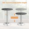 The pub bar table 24 Inch Round Bistro Bar Cocktail Table