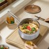 Small Soup Pot with Glass Cover Lid