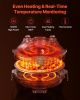 VEVOR Pizza Oven, 12 in Electric Pizza Maker, 1200W Electric Pizzas Cooker with Cordierite Stone, 5-Mode Temperature Control