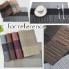 6 Pcs Heat Insulation Stain Resistant Placemat for Dining Table Durable PVC Woven Kitchen Table Mats Placemat