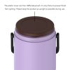 Healter 1.6 Litres Vacuum Insulated Food Flasks for Hot Food;  1600ml Stainless Steel Thermal Soup Container/ Food Jar with 2 inner boxes for Adult;
